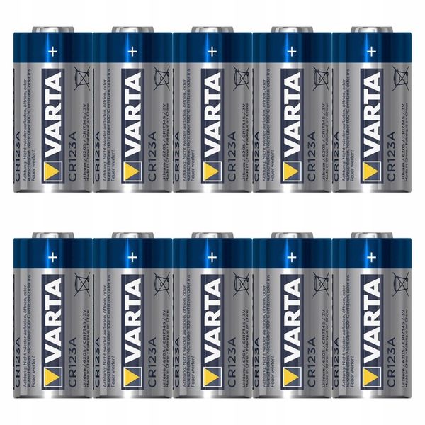 Baterie CR123A VARTA (10 szt.) zdjęcie 4