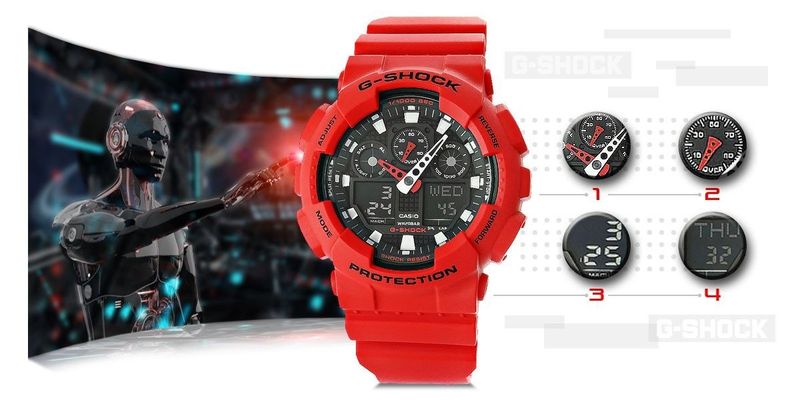 Zegarek Męski CASIO G-SHOCK GA-100B-4AER + BOX zdjęcie 10