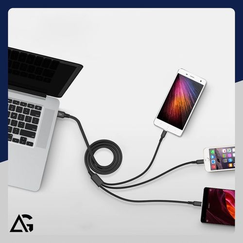 SZYBKA ŁADOWARKA DO TELEFONU KOSTKA 4X USB SZYBKIE ŁADOWANIE I KABEL 3W1 na Arena.pl