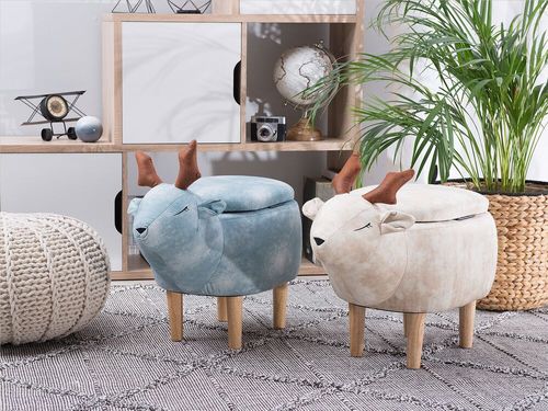 Pufa zwierzak ze schowkiem beżowa REINDEER na Arena.pl