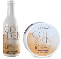 DIANA BEAUTY GOLDEN CARE Zestaw: Szampon Odżywczy + Maska Nawilżajaca 2x300