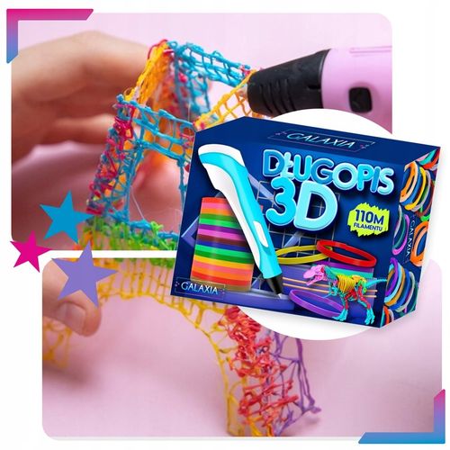 Długopis 3D drukarka dla dzieci pen zestaw + wkłady 110 METRÓW iPLA 3 D na Arena.pl