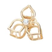 Klamra elegancka spinka do włosów mocny zacisk metal złota szczęka solidna