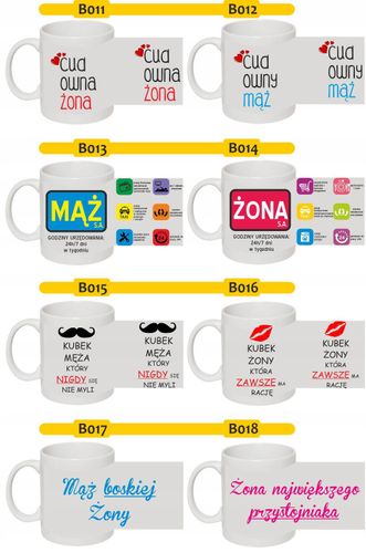 Kubki dla par prezent świąteczny dla znajomych HIT na Arena.pl