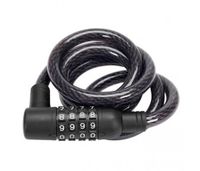 Zapięcie rowerowe linkowe 1,2m z szyfrem czarne swe
