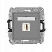 ŁADOWARKA USB 5V 2A KARLIK MINI SZARY MAT