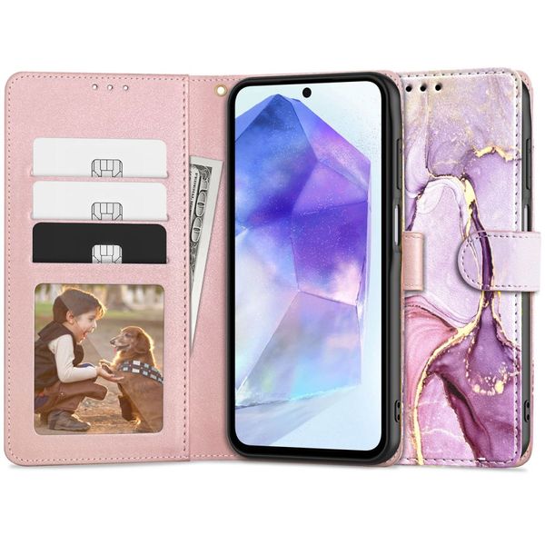 TECH-PROTECT WALLET GALAXY A55 5G MARBLE zdjęcie 1