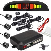 Czujnik Parkowania Cofania Przód Tył 4 Czujniki Wyświetlacz LCD Z Dźwiękiem