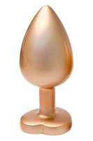 korek analny gleaming love pearl gold plug large dreamtoys