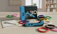 2X DŁUGOPIS 3D PRO ZESTAW DLA DZIECI DRUKARKA 3D WKŁADY 260 METRÓW + SZABLO