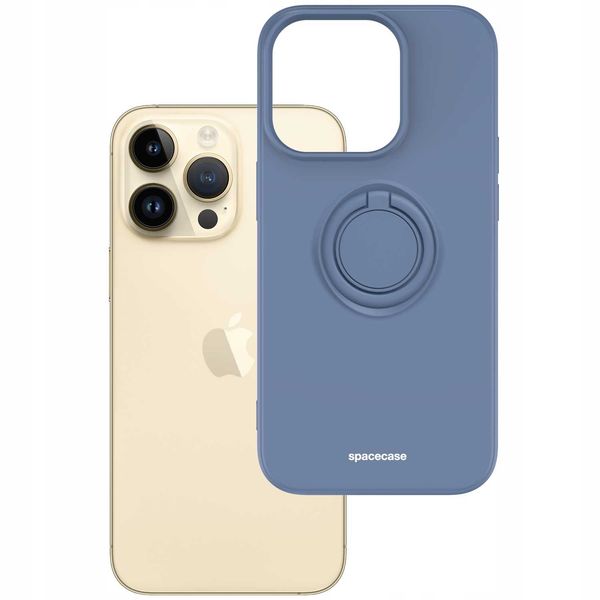 Spacecase Silicone Ring Iphone 14 Pro Blue zdjęcie 2