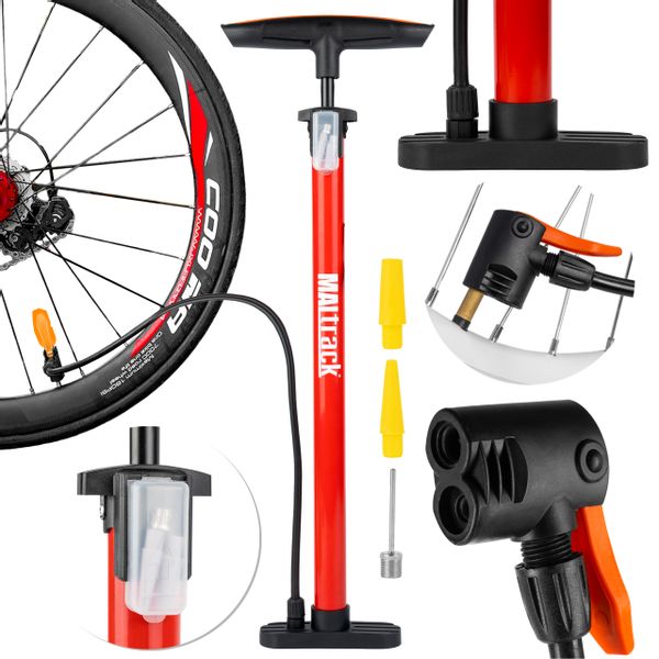 Pompka do Podłogowa do Roweru Samochodu Piłki Materaca zdjęcie 11