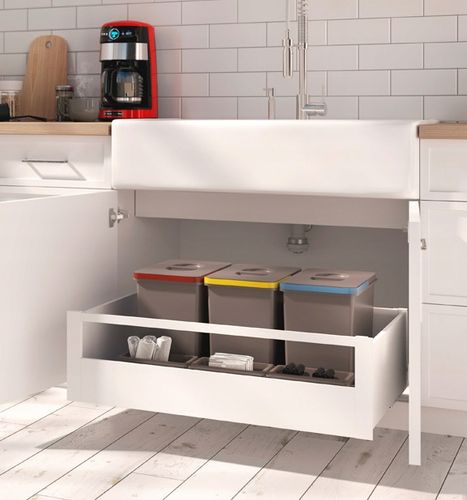 Kosz Segregator na śmieci MULTINO 60 2x15 L - 2 pojemniki na Arena.pl