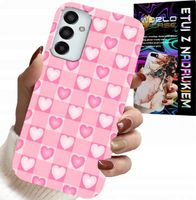ETUI DO SAMSUNG GALAXY M13 4G - SERCA KRATKA RÓŻOWA OBUDOWA CASE + SZKŁO