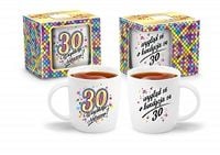 urodzinowa mozaika - kubek nbc niski 330ml - wszystkiego najlepszego 30