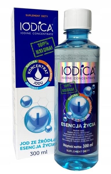 IODICA Naturalny Jod koncentrat jodu z minerałami 300ml 100% naturalny zdjęcie 1