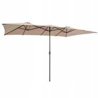 Dwustronny parasol ogrodowy z wentylacją 426 x 265 x 260 cm