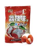 Cukierki o smaku liczi lychee owocowe kulki landrynki twarde mini 350g