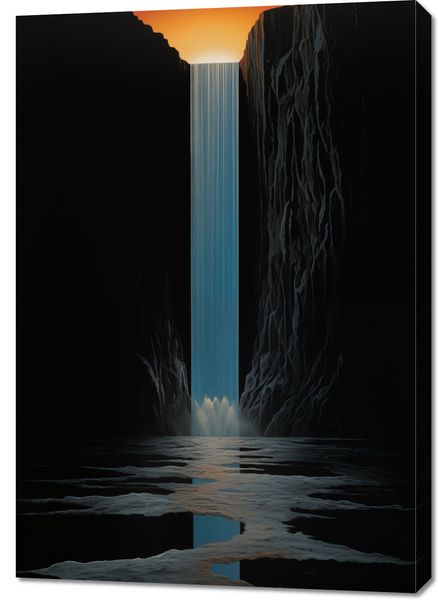 Obraz 70x100cm Wodospad Światła zdjęcie 1