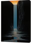 Obraz 70x100cm Wodospad Światła