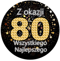 Opłatek na tort Urodziny 18 30 40 50 60 Okazjonalny Happy Birthday Tekst