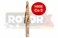 Wiertło stopniowe spiralne HSS-Co 5% 4-12 mm 9 stopni BMM TOOLS DIN 1412C