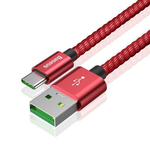 Baseus kabel Double Fast USB na typ-C 5A czerwony na Arena.pl