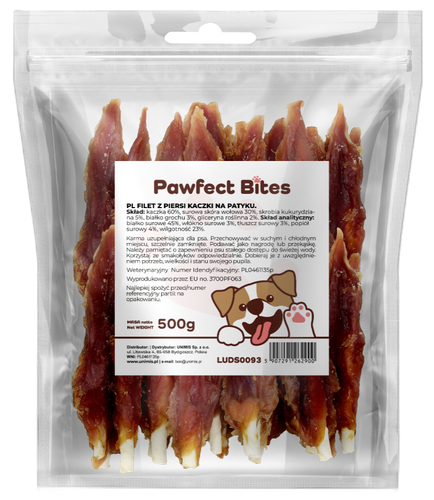 Piers z kaczki filet na patyku przysmak przekąska dla psa naturalne 500g na Arena.pl