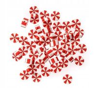 KORALIKI POLIMEROWE CUKIERKI SWIĄTECZNE 1 CM 48 SZT GRKO-142 DP CRAFT