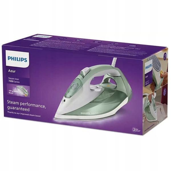 ŻELAZKO PAROWE PHILIPS AZUR DST7012/70 FILTR ANTYWAPIENNY STEAMGLIDE PLUS zdjęcie 3