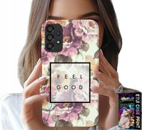 ETUI DO SAMSUNG GALAXY A53 5G - KWIATISTY WZÓR, MODNE DAMSKIE + SZKŁO