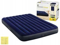 Materac Dmuchany Welurowy Dwuosobowy Łóżko 152x203x25 Intex 64759