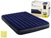 Materac Dmuchany Welurowy Dwuosobowy Łóżko 152x203x25 Intex 64759