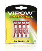 BAT0080B Baterie VIPOW GREENCELL R03 4szt/bl