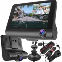 KAMERA COFANIA REJESTRATOR SAMOCHODOWY MONITOR FULL HD PRZÓD TYŁ 3 KAMERY