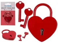 Kłódka Miłości z 2 Kluczykami - Prezent dla Pary Zakochanych