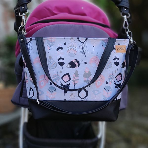 Duża pojemna torba do wózka zdjęcie 2