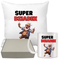 PODUSZKA I KUBEK ORYGINALNY PREZENT DZIEŃ DZIADKA URODZINY IMIENINY DZIADEK