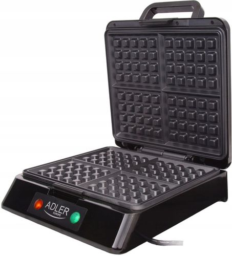 Gofrownica ADLER AD 3036 Czarny XXL na 4 gofry na Arena.pl