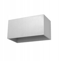 Kinkiet Ścienny Sollux Lighting QUAD Maxi Szary 2xG9 Aluminiowy