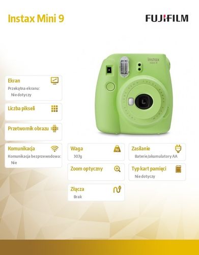 Fujifilm Instax Mini 9 lime na Arena.pl