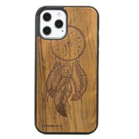 drewniane etui na iphone 12 pro max łapacz snów imbuia