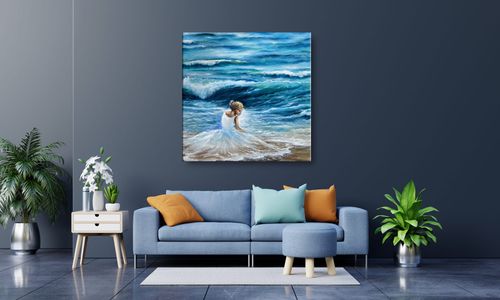 OBRAZ NA PŁÓTNIE 066 Morska bryza 60x60cm na Arena.pl