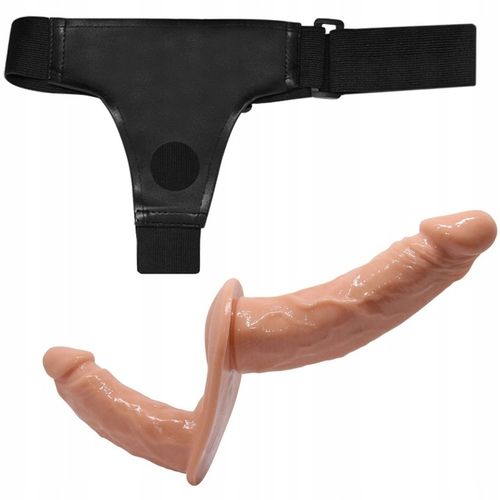 SEX STRAP-ON PODWÓJNY PENIS NA PASACH DO PEGGINGU DILDO DO PENETRACJI na Arena.pl