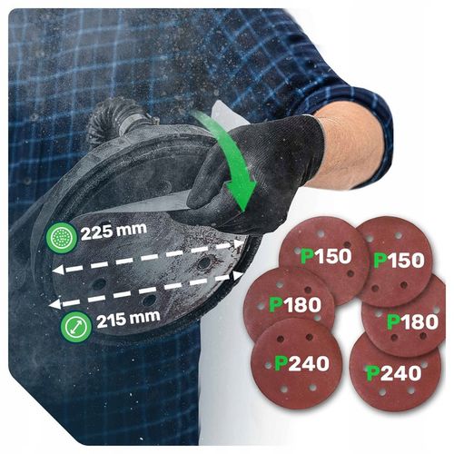 SZLIFIERKA DO GŁADZI GIPSU ŚCIAN SUFITU TYNKU ŻYRAFA WYSIĘGNIK 900W na Arena.pl