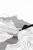 Plakat 68x101cm Geometryczne Wzniesienia