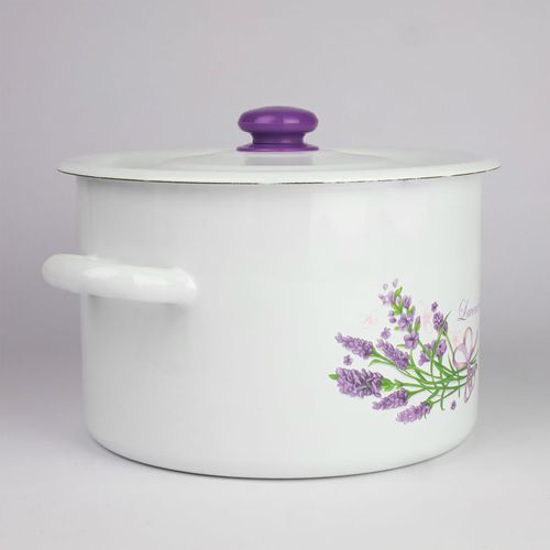 GARNEK EMALIOWANY POWIDLAK 7 L Z POKRYWKĄ DO GOTOWANIA POTRAW PRZETWORÓW na Arena.pl