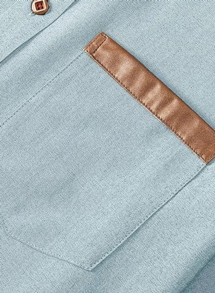 Meilicloth koszula meska krotki rekaw w kolorze jeansu Rozmiar XL zdjęcie 2