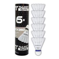 lotki do badmintona talbot torro tech 350 medium 6 szt - białe