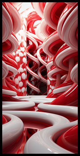 Plakat 50x100cm Czerwone Wiry na Arena.pl